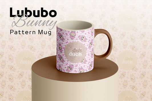 Lububo Bunny pattern Character Ceramic Mug – Limited Edition